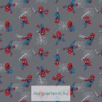 Mini Spiderman Grey cotton by Camelot Fabric
