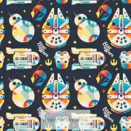 Star Wars Rainbow Retro patchwork cotton by Camelot Fabric
