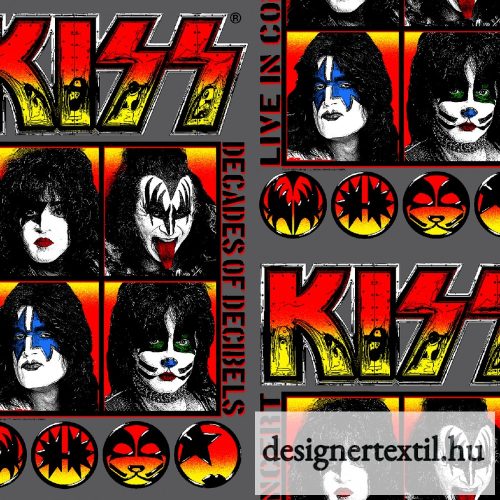 Kiss Live pamutvászon