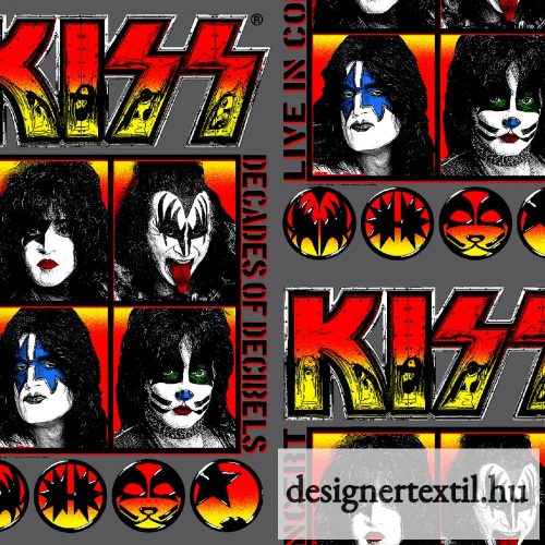 Kiss Live pamutvászon