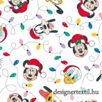   Mickey és Minnie karácsonyi fények pamutvászon (Disney Mickey & Friends Christmas Lights)