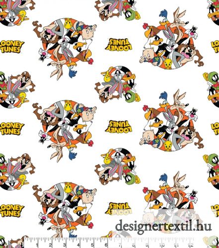 Looney Tunes Characters in blocks quilt cotton by Camelot Fabric