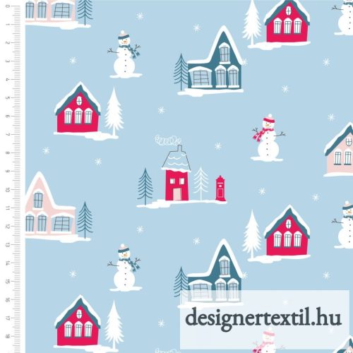 Dogs Mint (Freddie & Friends Christmas) - designer quilt cotton 